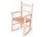 Chaise à Bascule Pour Enfants En Bois Beige 51x32x28cm