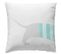 Housse De Coussin Coton Blanc 40x40cm