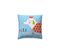 Housse De Coussin En Coton Bleu 40x40cm