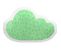 Coussin En Forme De Nuage  Coton Vert 30x40cm