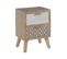 Table De Chevet En Bois 2 Tiroirs Doblo