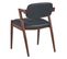 Karve - Lot De 2 Chaises En Simili Noir - Avec Accoudoirs - Pieds Bois