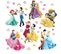 Minis Stickers Princesses Au Bal Disney - 30 Cm X 30 Cm