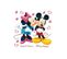 Minis Stickers Disney - Mickey Et Minnie Mouse - 30 Cm X 30 Cm