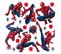 Minis Stickers Marvel 7 Spiderman Et Décorations - 1 Planche De 30 Cm X 30 Cm