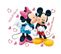 Stickers Géant Mickey Et Minnie Disney 42.5 X 65cm