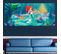 Poster Géant Ariel La Petite Sirene Princesse Disney Intisse 202x90 Cm