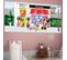 Poster Géant La Boutique De Minnie et Clarabelle Disney Intisse 202x90 Cm