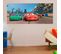 Poster Géant Carla Veloso Cars Sur Piste Disney Intisse 202x90 Cm