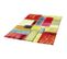 Tapis de salon moderne SPATE - Multicolore - 200x200 Cm