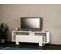 Meuble TV 1 Porte Buck 120cm Bois Blanc