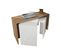 Lot De 3 Tables Basse Gigogne Logan Bois Naturel Et Blanc