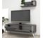 Meuble TV Nicol - Gris - 120 X 31 X 42 Cm