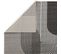 Tapis moderne tissé plat DISCO - Gris - 120x170 Cm