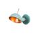 Lampe Murale Way Wall En Métal, Turquoise - 15x23x14 Cm