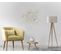 Décoration Murale Shapes - Pour Chambre, Salon - Or, Chrome En Métal, Verre 78 X 4 X 58 Cm