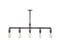 Suspension Style Industriel 5 Lampes Yasa L78cm Métal Noir