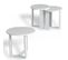 Lot De 3 Tables Basses Gigognes Miramar Blanc