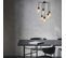 Suspension 6 Lampes Saccadées Dustin D45cm Métal Noir