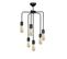 Suspension 6 Lampes Saccadées Dustin D45cm Métal Noir