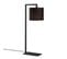 Lampe à Poser Comus H65cm Méta Noir Et Tissu Noir