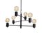 Suspension Moderne 6 Lampes Sobka D61cm Métal Noir