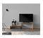 Meuble TV Design Industriel Ovit - L. 120 X H. 45 Cm - Marron