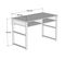 Bureau 2 Compartiments Mauro 120cm Métal Noir Et Bois Clair