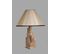 Lampe à Poser Style Vintage Moderne Tatri Abat Jour Conique Tissu Beige Avec Support
