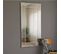 Miroir Moderne Encadré 60x100cm Compage Bois Argent