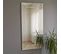 Miroir Moderne Encadré 60x100cm Compage Bois Argent