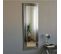 Miroir Moderne Encadré 40x120cm Compage Bois Argent