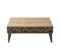 Table Basse 1 Compartiment Nakach 90x60cm Motif Géométrique Bois Chêne Et Marron