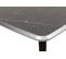 Table Basse Rizka L100cm Bois Effet Marbre Noir Et Argent