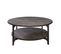 Table Basse Ovale Elliptica 2 Tablettes Bois Marbre Noir Et Métal Noir