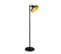 Lampadaire Grande Coupe Totomi 145cm Métal Noir Et Or