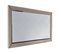 Miroir Décoratif Lyame L130xh65cm Verre Motif Losange Argent