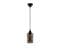 Suspension 1 Lampe Mervin D12cm Métal Noir Et Verre Fumé