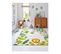 Tapis Enfant Rectangle Animal Beige Safari Beige 133x200