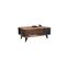 Table Basse Bianca L90xp60cm Bois Et Effet Marbre Noir