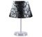 Lampe De Table Accensa Métal Argent, Noir Et Gris