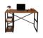 Bureau Style Industriel Marita L120cm Bois Clair Et Métal Noir