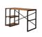 Bureau Style Industriel Marita L120cm Bois Clair Et Métal Noir