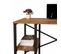 Bureau Style Industriel Marita L120cm Bois Clair Et Métal Noir