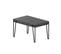 Table à Manger Extensible Atyps Bois Anthracite Et Métal Noir