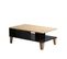 Table Basse Delectatio Bois Chêne Et Effet Marbre Noir