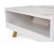 Table Basse Multi Rangement Sophisticari Effet Marbre Blanc