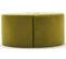 Lot De 2 Poufs Puzzle Ratsel L43xh40cm Velours Vert