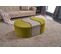 Lot De 3 Poufs Puzzle Ratsel Velours Vert Et Taupe