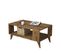 Table Basse Bity 54x90cm Bois Et Métal Bois Foncé